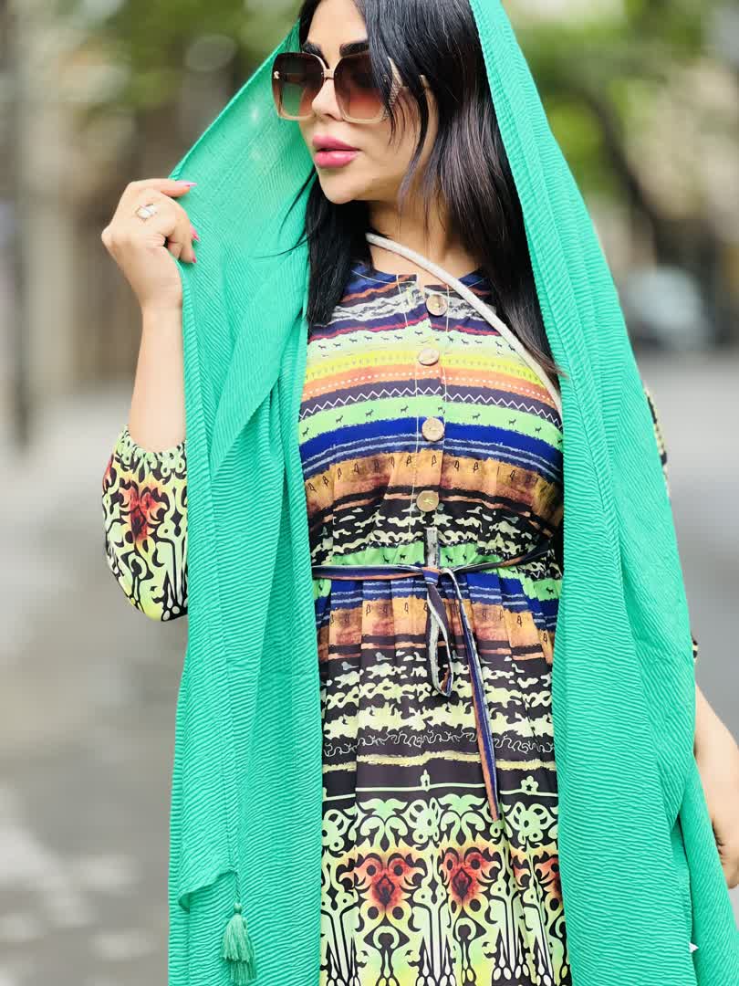 پیراهن آبرنگی 2566